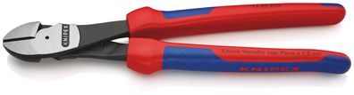 KNIPEX 74 02 250 Kraft-Seitenschneider 250 mm schwarz atramentiert poliert mit ...