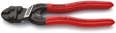 KNIPEX 71 01 160 CoBolt® S Kompakt Bolzenschneider 160 mm Ø 4,4 mm schwarz atramen...