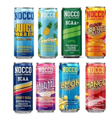 NOCCO BCAA Drink - Variety Pack 8er 24 Dosen