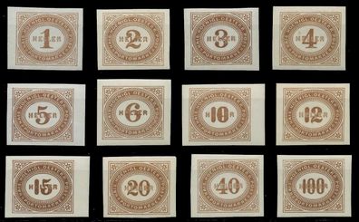 Österreich Portomarken 1899 Nr 10-21 postfrisch X7428D2