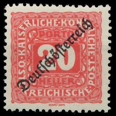 Österreich Portomarken 1919 Nr 67 postfrisch X74294A