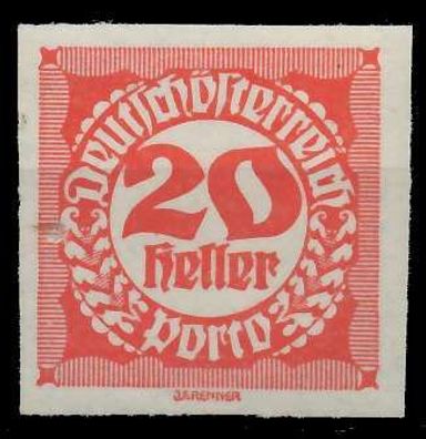 Österreich Portomarken 1920 21 Nr 96 postfrisch X7429AA