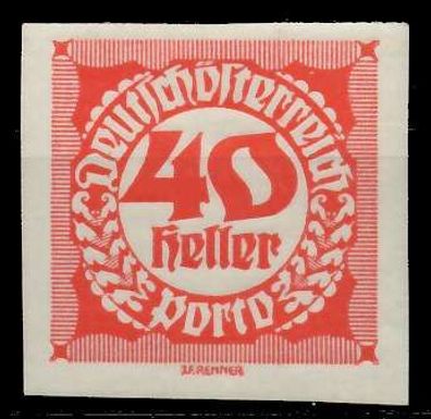 Österreich Portomarken 1920 21 Nr 99 postfrisch X742992