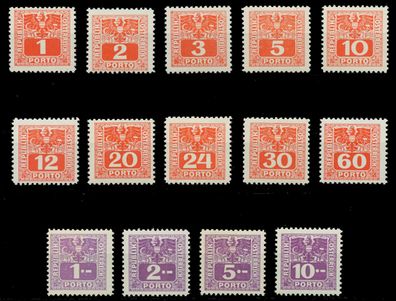 Österreich Portomarken 1945 Nr 175-188 postfrisch X7429BA