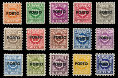 Österreich Portomarken 1946 Nr 189-203 postfrisch X7429BE
