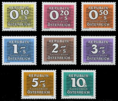 Österreich Portomarken 1985 89 Nr 260-267 postfrisch X7429C2