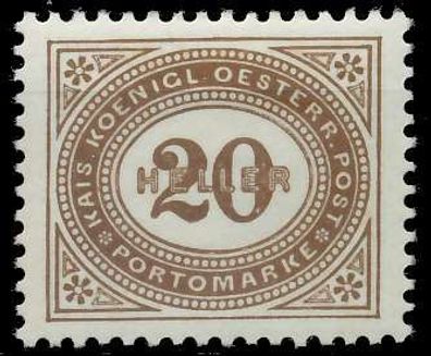 Österreich Portomarken 1900 Nr 31A postfrisch X7429EA
