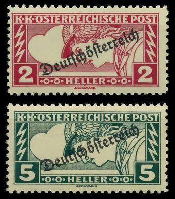 Österreich 1919 Nr 252A-253A postfrisch X742BFE