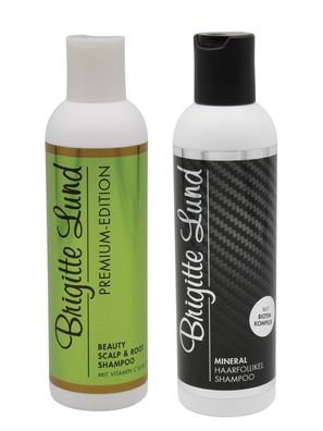 Brigitte Lund Beauty Scalp & Root Shampoo 200ml + Mineral Haarfollikel Shampoo 200ml