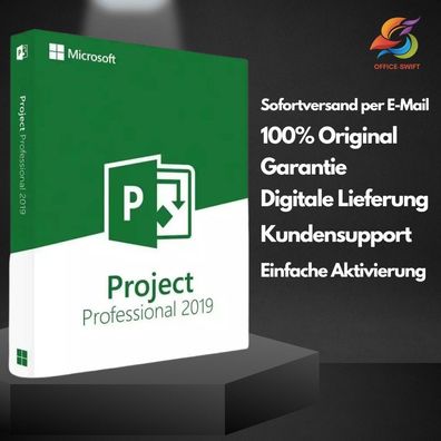 Microsoft Project Professional 2019 Bind Key / 24/7-Sofort per E-Mail