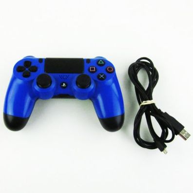 Original Playstation 4 PS4 Dualschock Controller / Gamepad in BLAU / WAVE BLUE + ...