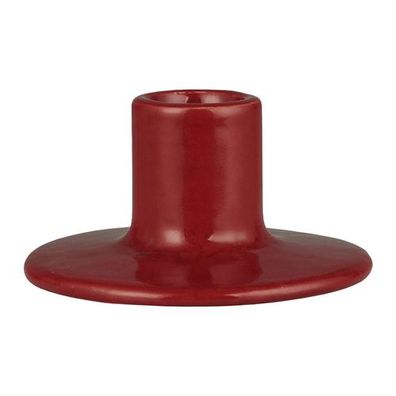 Kerzenhalter für Stabkerzen, Rot, H46/ Ø90 mm, Ib Laursen