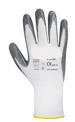 1 Paar Handschuh Nitril, weiß, versch. Größen