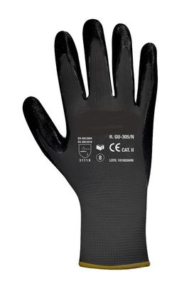 1 Paar Handschuh Nitril, schwarz, versch. Größen