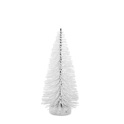 kleiner weißer Metall Deko Weihnachtsbaum Höhe 20 cm