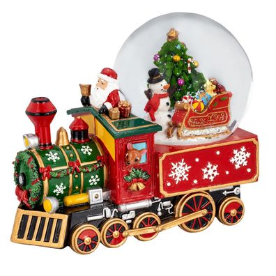 Spieluhr Weihnachten Zug mit "Santa Claus is coming to town" Melodie