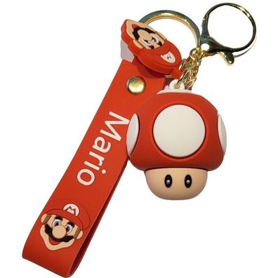 Toad Schlüsselanhänger Schlüsselring Super Mario Heroes Toad Schlüsselbund Keychain