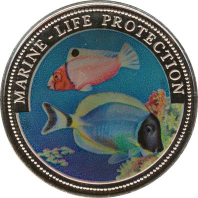 Liberia 1 Dollar 1997 Marine Life Protection*