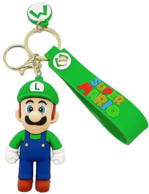 Luigi Schlüsselanhänger Schlüsselring Super Mario Heroes Held Schlüsselbund Keychain