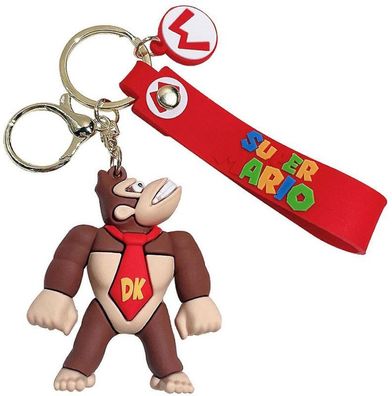 Donkey Kong Schlüsselanhänger Schlüsselring Super Mario Heroes Schlüsselbund Keychain