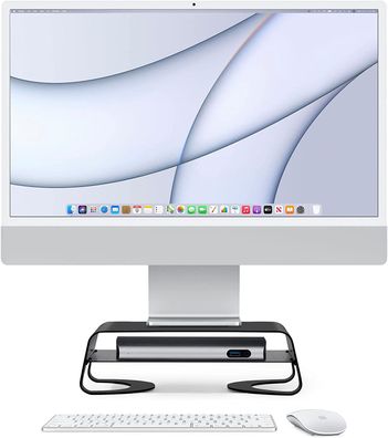 Twelve South Curve Riser Desktop Stand Metall Ständer für iMacs und Displays schwarz