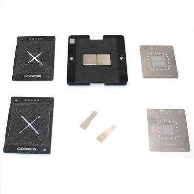Amaoe magnetische + Positionierplatte BGA Reballing Schablone Magnet CXD90061GG + ...