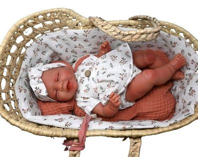 Muñecas Antonio Juan Kleiner Reborn Lluna mit Babywanne (82201) Babypuppe Puppe