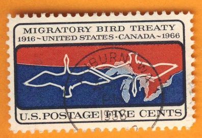 USA 1966 Mi.897 Zugvögel sauber gestempelt
