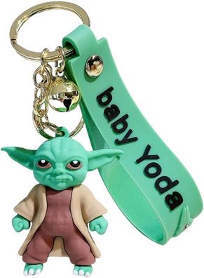 Yoda Schlüsselanhänger Schlüsselring Star Wars Jedi Master Schlüsselbund Keychain