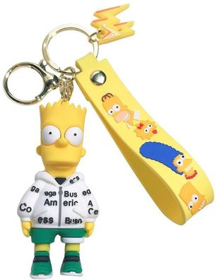 Bart Simpson Schlüsselanhänger Schlüsselring The Simpsons Hero Schlüsselbund Keychain