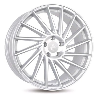 4x Keskin KT17 Hurricane silver front polish 8.5x19 ET45 - LK5/112 ML72.6 Felge Alu