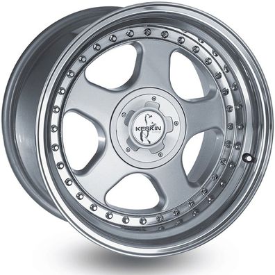 4x Felgen Keskin Tuning Kt1 8,5j X 18 5/112 + 5/120 Et15 76,9 Slp Silver Lip Polish