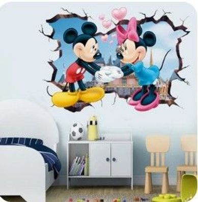 Mickey Love Wand Aufkleber Für Kinder Zimmer