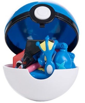Greninja Pokéball Poké Balls Sammler Spielzeug Figur in Box Pokemon Gaming Pokeball