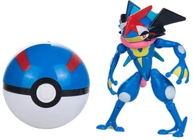 Pokéball mit Pokémon-Figuren (Modell: Greninja)