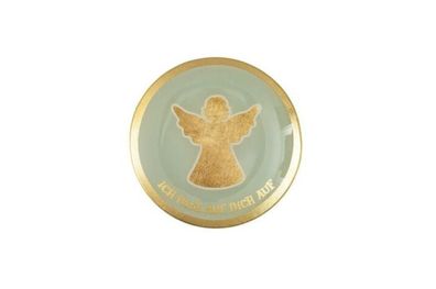 Gift Company Love plates, Glasteller M, Engel, rund, 1061404013 1 St