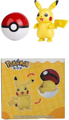 Pikachu Spielzeug Figur mit Pokeball
