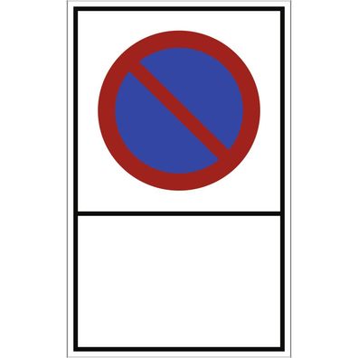 Eingeschränktes Haltverbot zur Selbstbeschriftung, Symbolschild