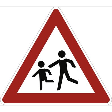 Kinder (Aufstellung rechts), Symbolschild, StVO