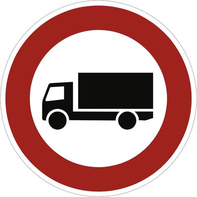 Verbot für Kraftfahrzeuge über 3,5 t, Symbolschild, StVO