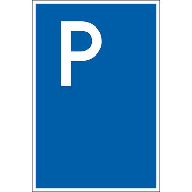 Parkplatzschild, Nr.315 ohne Zusatztext, PVC, spitze Ecken, 250x400mm