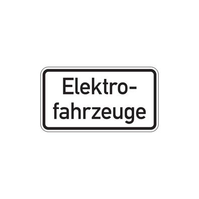 Verkehrszeichen - Elektrofahrzeuge, Zusatzzeichen 1050-33