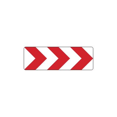 Verkehrszeichen, Richtungstafel in Kurven, links oder rechts