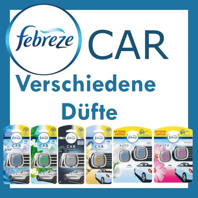 Febreze CAR | Auto Lufterfrischer Duft Parfum | Geruchsentferner | Viele Düfte