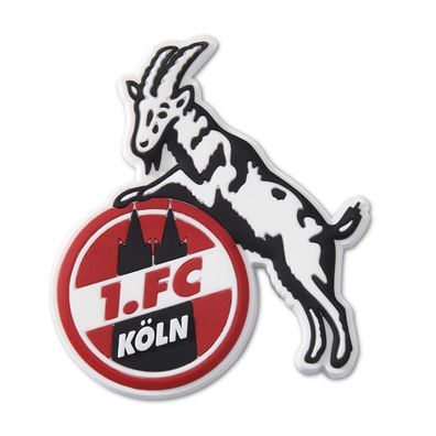 1. FC Köln PVC Magnet Logo Fussball Rot/ Weiß