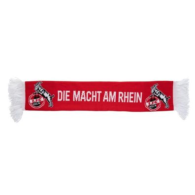 1. FC Köln Autoschal Die Macht am Rhein Fussball Rot/ Weiß