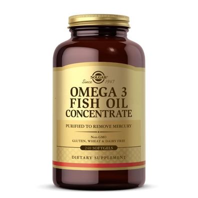 Solgar, Omega 3, Fish Oil Concentrate, 240 Weichkapseln