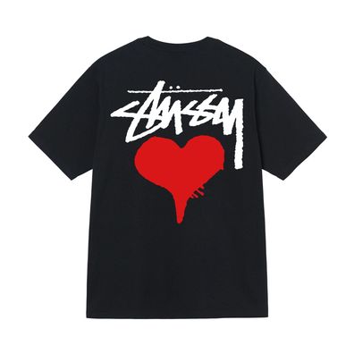 Stussy T-Shirt Herz Print Tops T-Shirt Stussy Tops