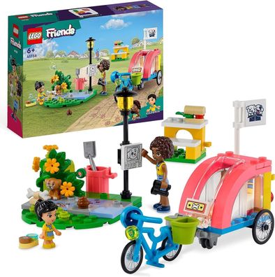 LEGO Friends Hunde-Rettungsfahrrad, Tierrettung-Spielzeug mit Welpen-Tierfiguren