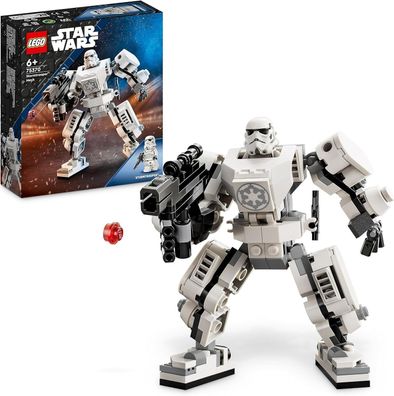LEGO 75370 Star Wars Sturmtruppler Mech Set, Baubares Actionfigur-Modell, Kinder